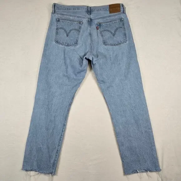 Levi's Premium Wedgie Straight Big E (new collection) Womens 32 0729 - Picture 2 of 13